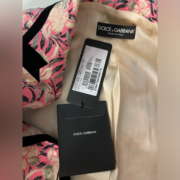 Vintage Dolce & Gabbana Red Raspberry Leather Coat Jacket - Picture 6 of 10